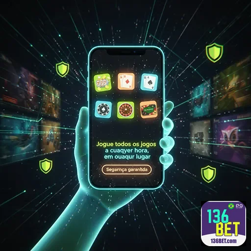 Tela de celular com jogos de cassino acessíveis móvelmente