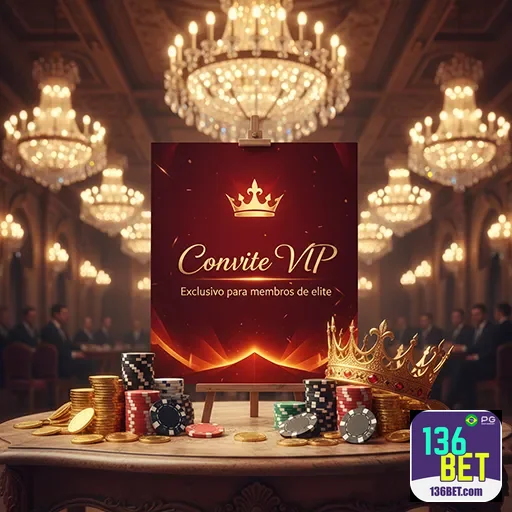 Imagem promocional do 136bet com destaque para o VIP06, plataforma de apostas confiável e segura no Brasil.