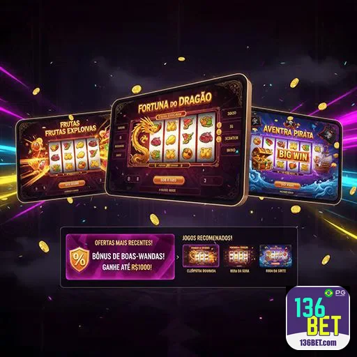 Imagem do site 136bet destacando apostas esportivas e cassino online na página inicial